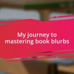 My journey to mastering book blurbs